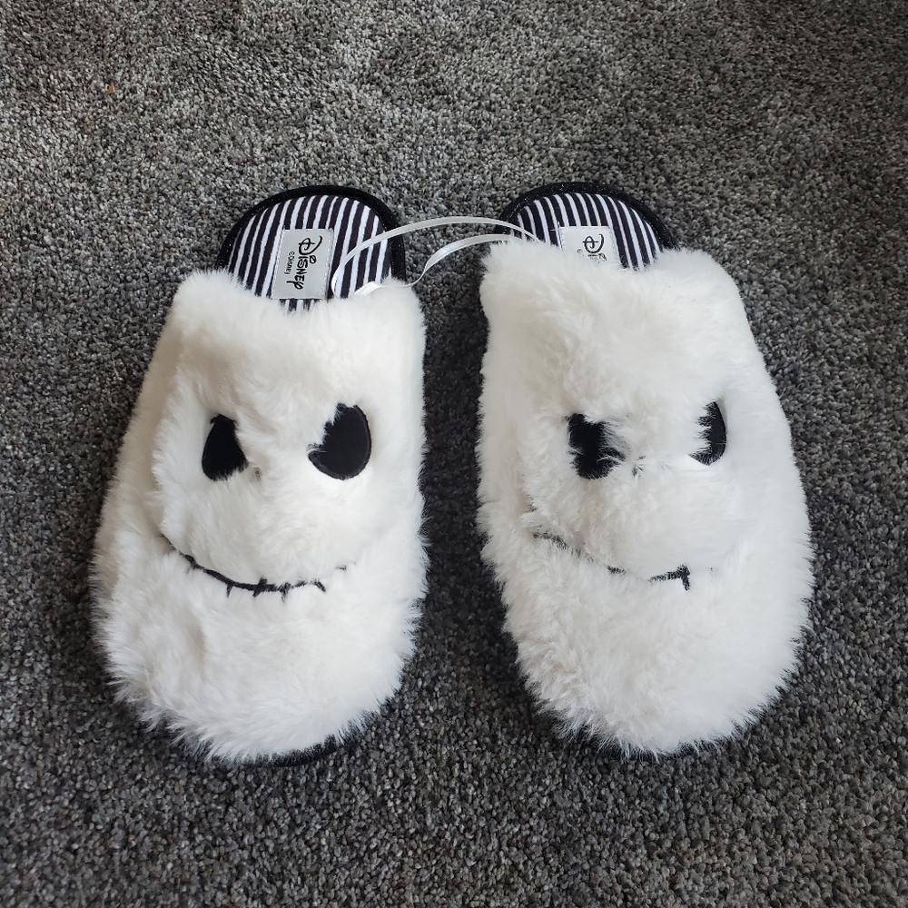 Disney Nightmare Before Christmas Jack Skellington Size 7/8 Women Slippers